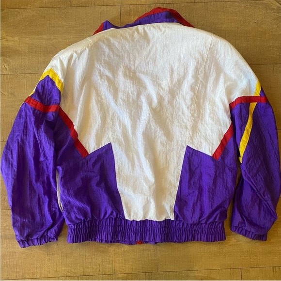 VTG River Edge Jacket RE Sport 80s 90s Windbreaker Crazy retro Petite Medium - Picture 2 of 11
